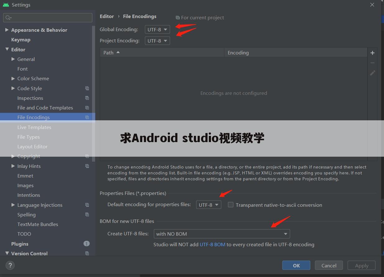 求Android studio视频教学