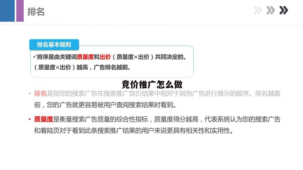 竞价推广怎么做