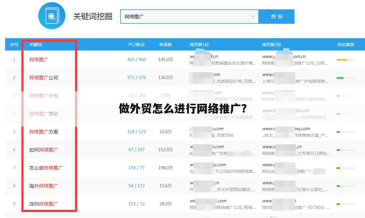 做外贸怎么进行网络推广？