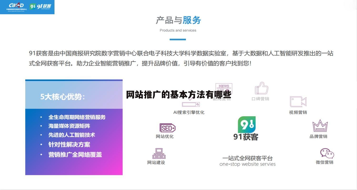 网站推广的基本方法有哪些