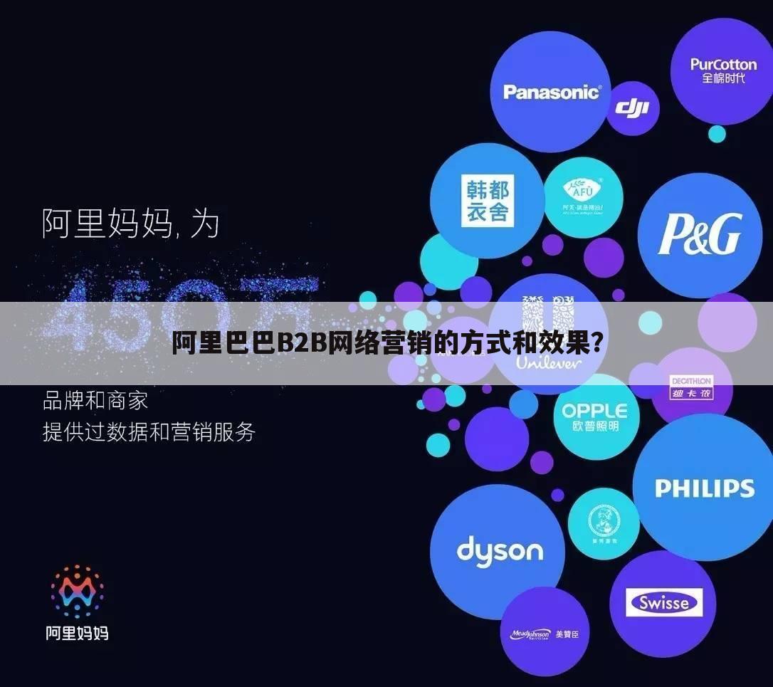 阿里巴巴B2B网络营销的方式和效果？