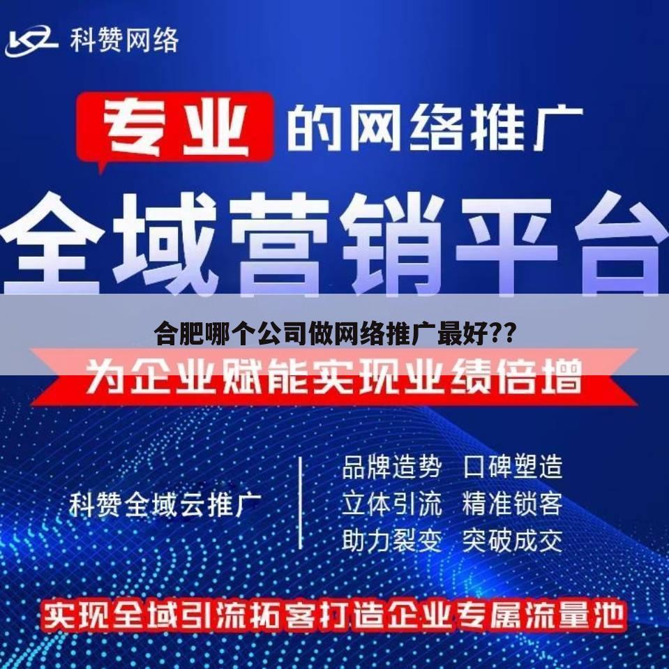 合肥哪个公司做网络推广最好??
