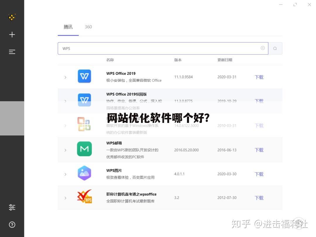 网站优化软件哪个好？