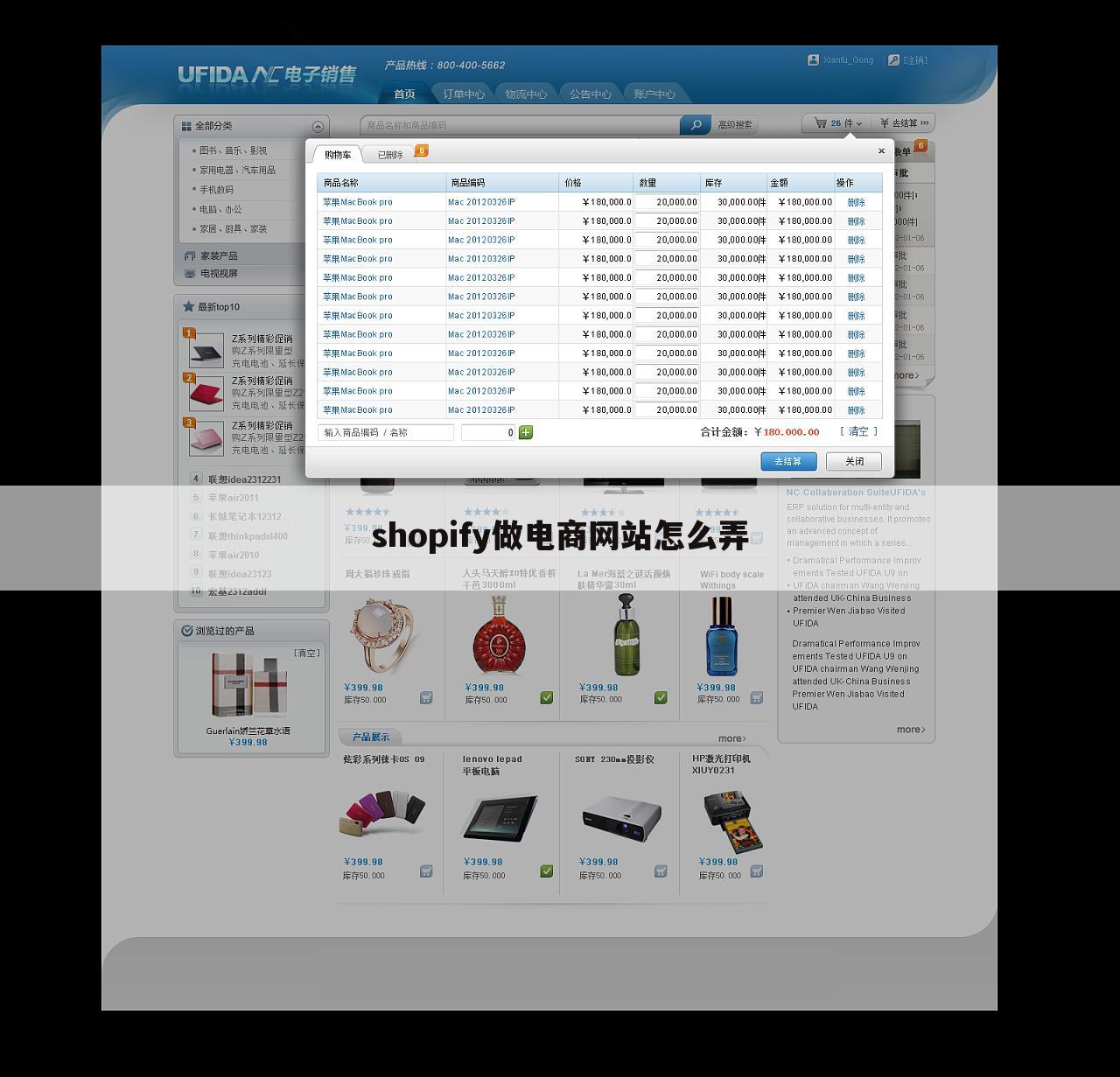 shopify做电商网站怎么弄