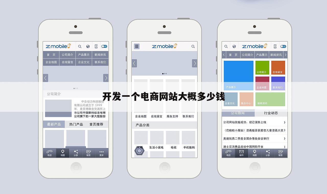 开发一个电商网站大概多少钱