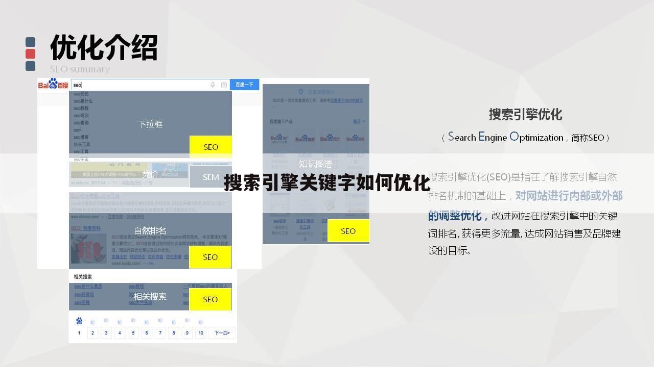 搜索引擎关键字如何优化