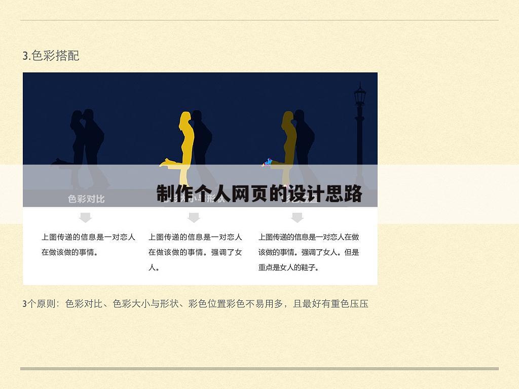 制作个人网页的设计思路