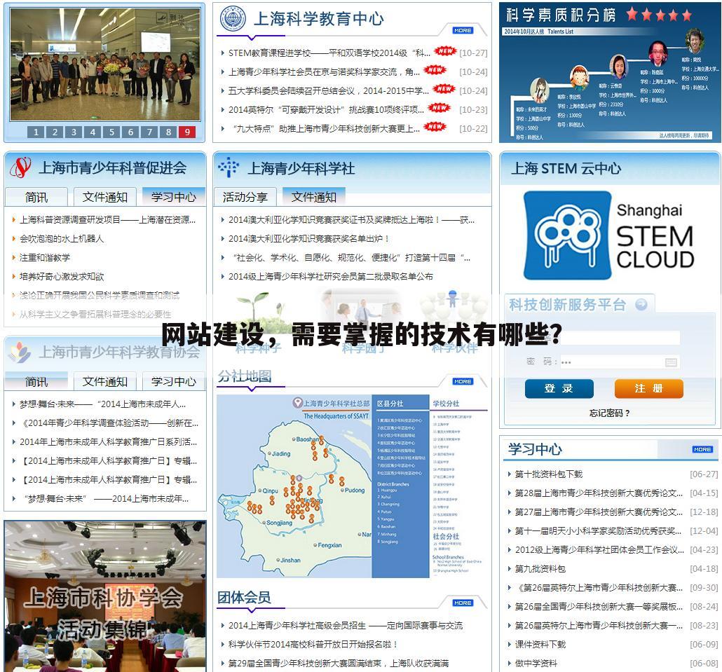 网站建设，需要掌握的技术有哪些？