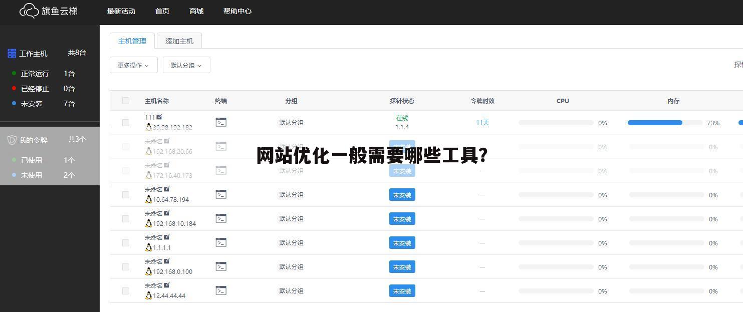 网站优化一般需要哪些工具？
