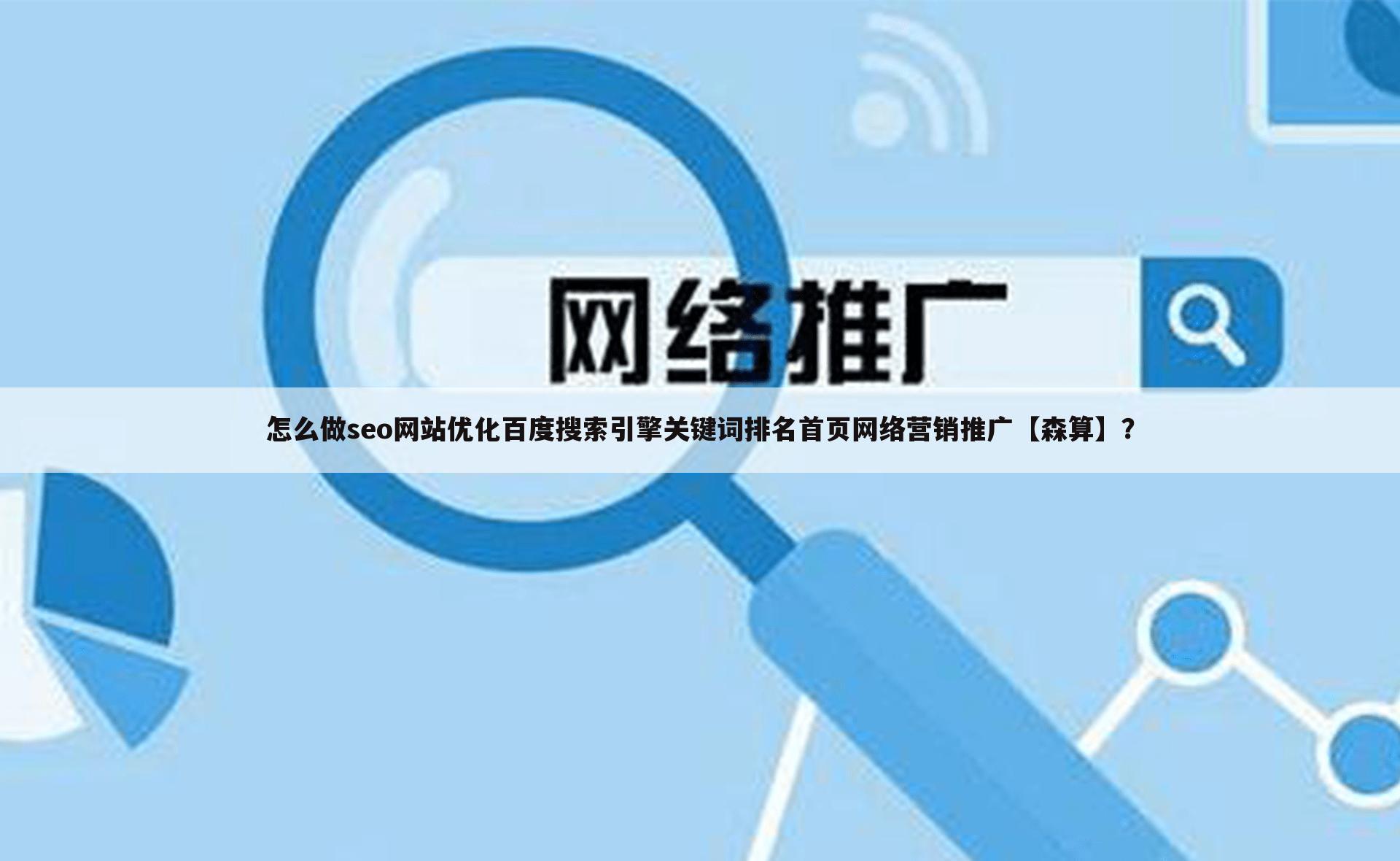 怎么做seo网站优化百度搜索引擎关键词排名首页网络营销推广【森算】？