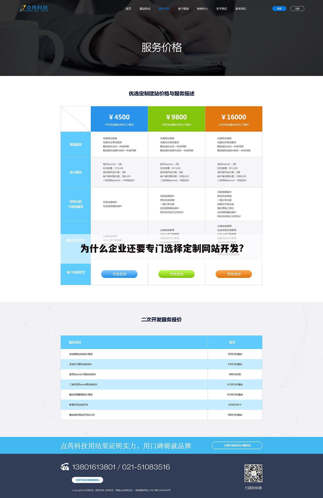 为什么企业还要专门选择定制网站开发?