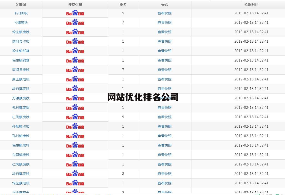 网站优化排名公司