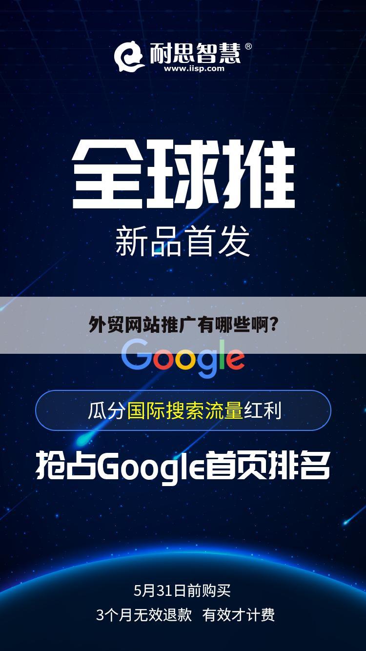 外贸网站推广有哪些啊?