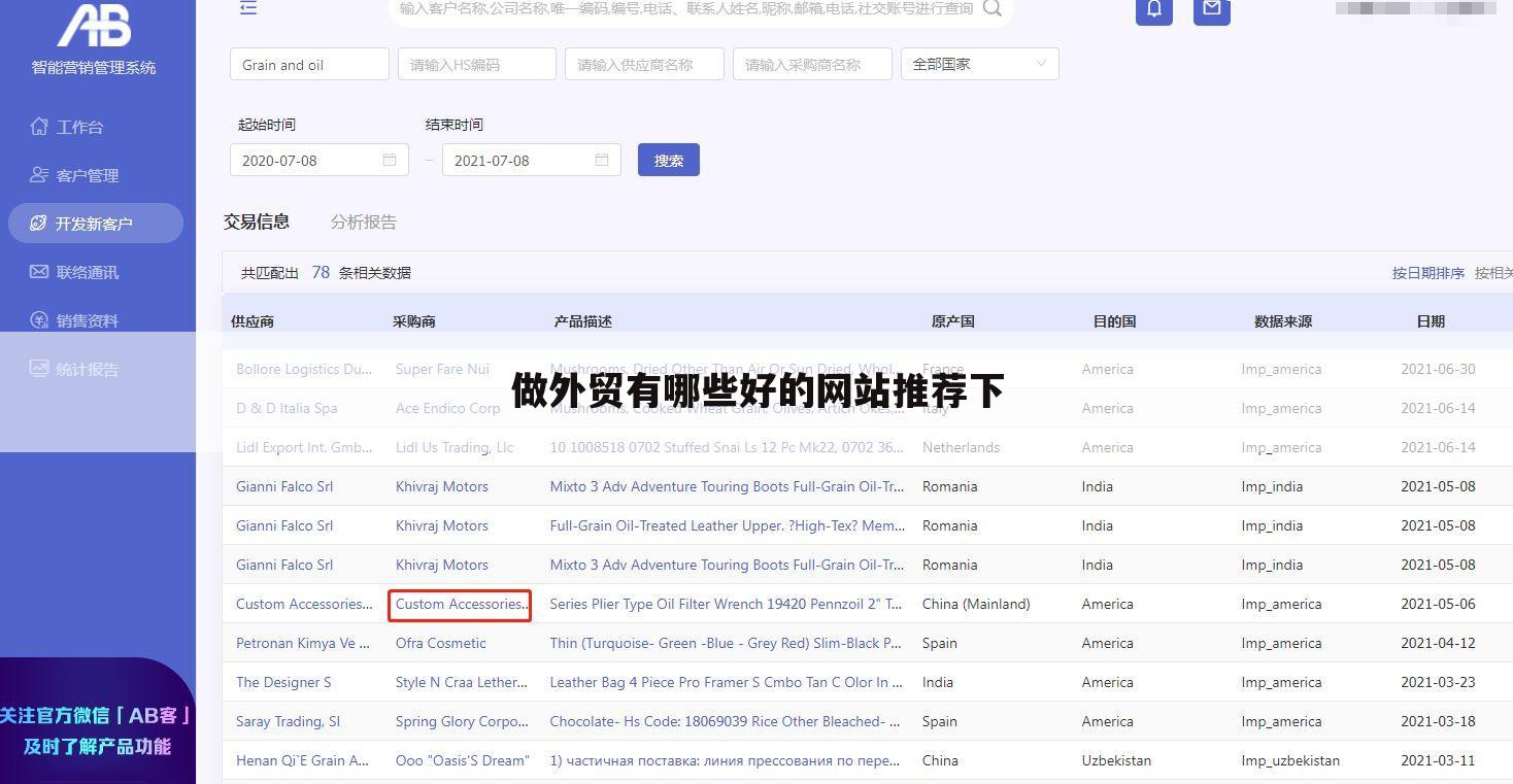做外贸有哪些好的网站推荐下