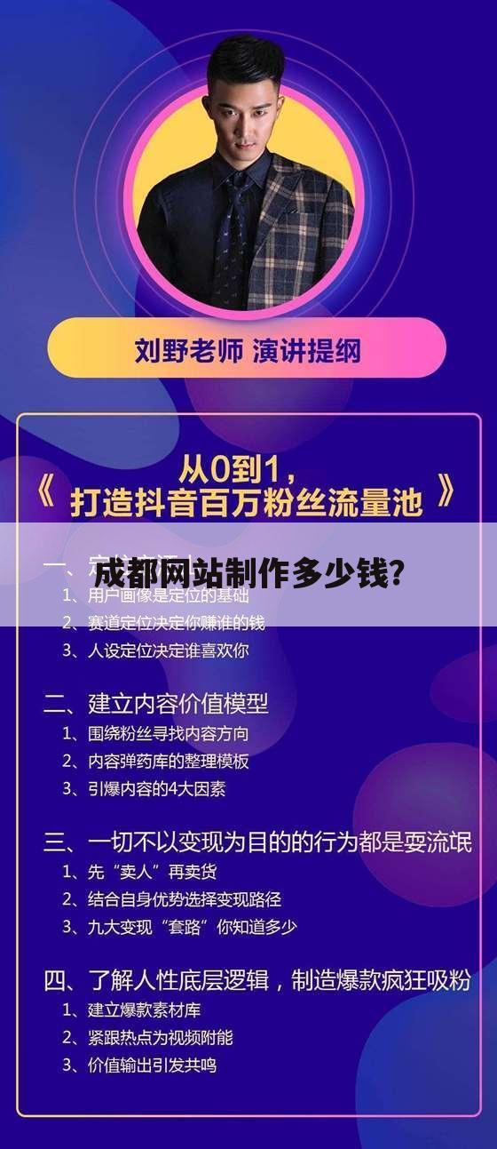 成都网站制作多少钱？