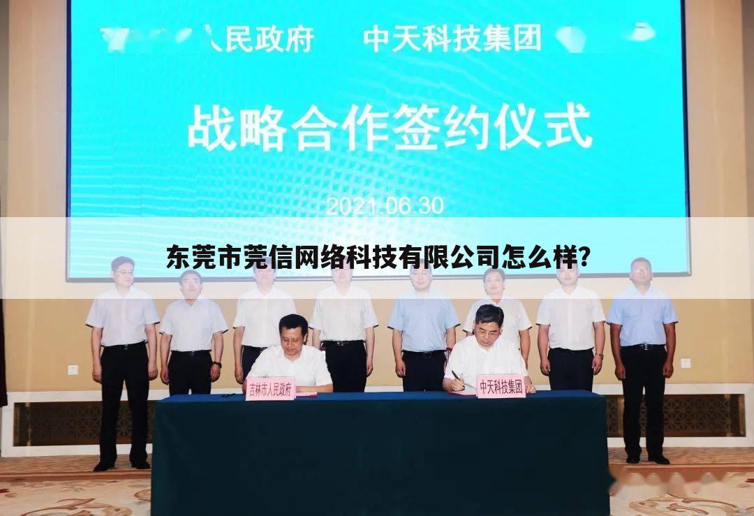 东莞市莞信网络科技有限公司怎么样？