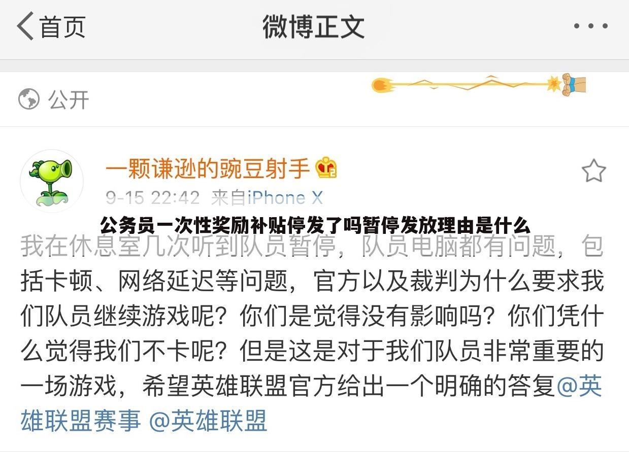 公务员一次性奖励补贴停发了吗暂停发放理由是什么