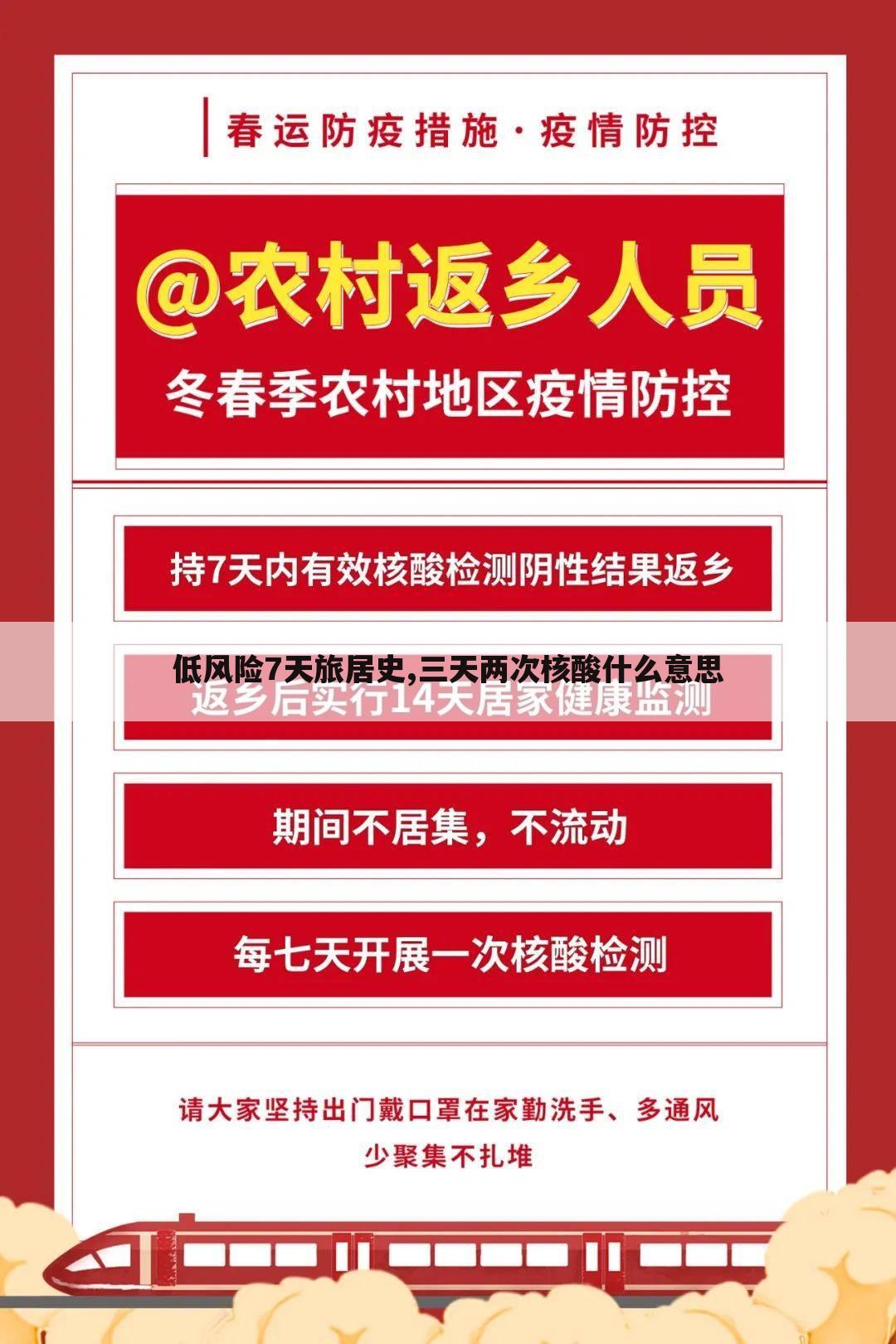 低风险7天旅居史,三天两次核酸什么意思