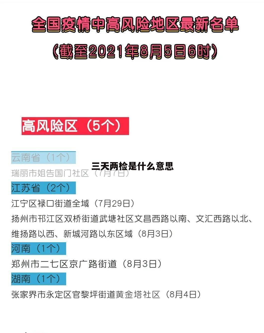 三天两检是什么意思