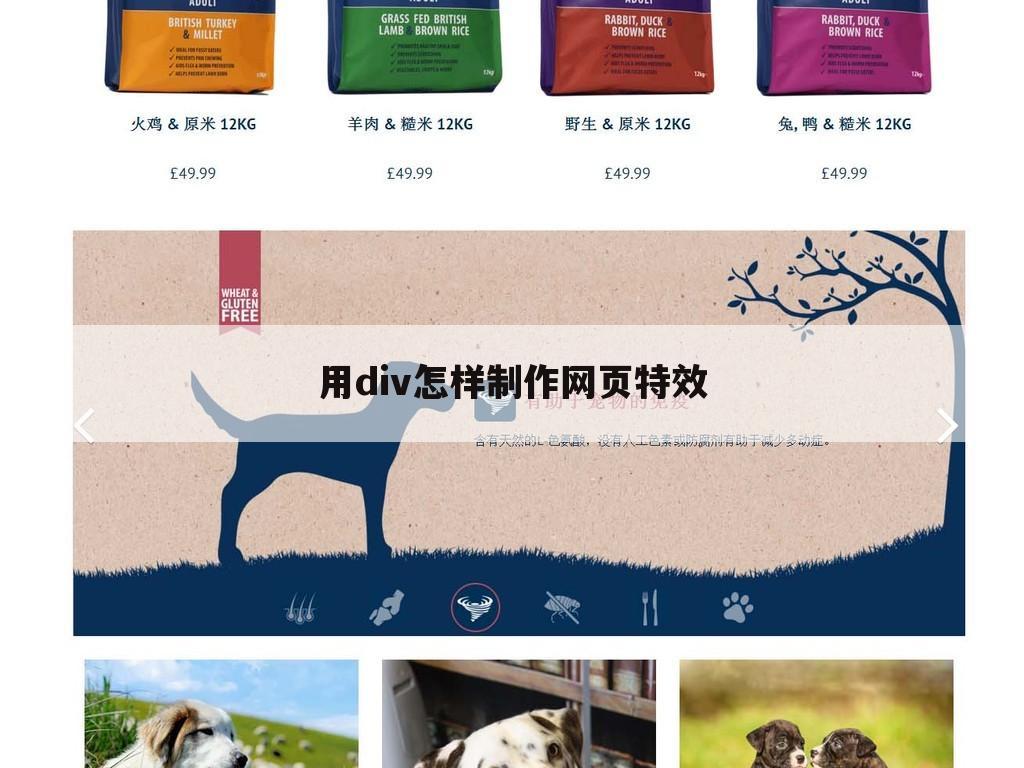 用div怎样制作网页特效