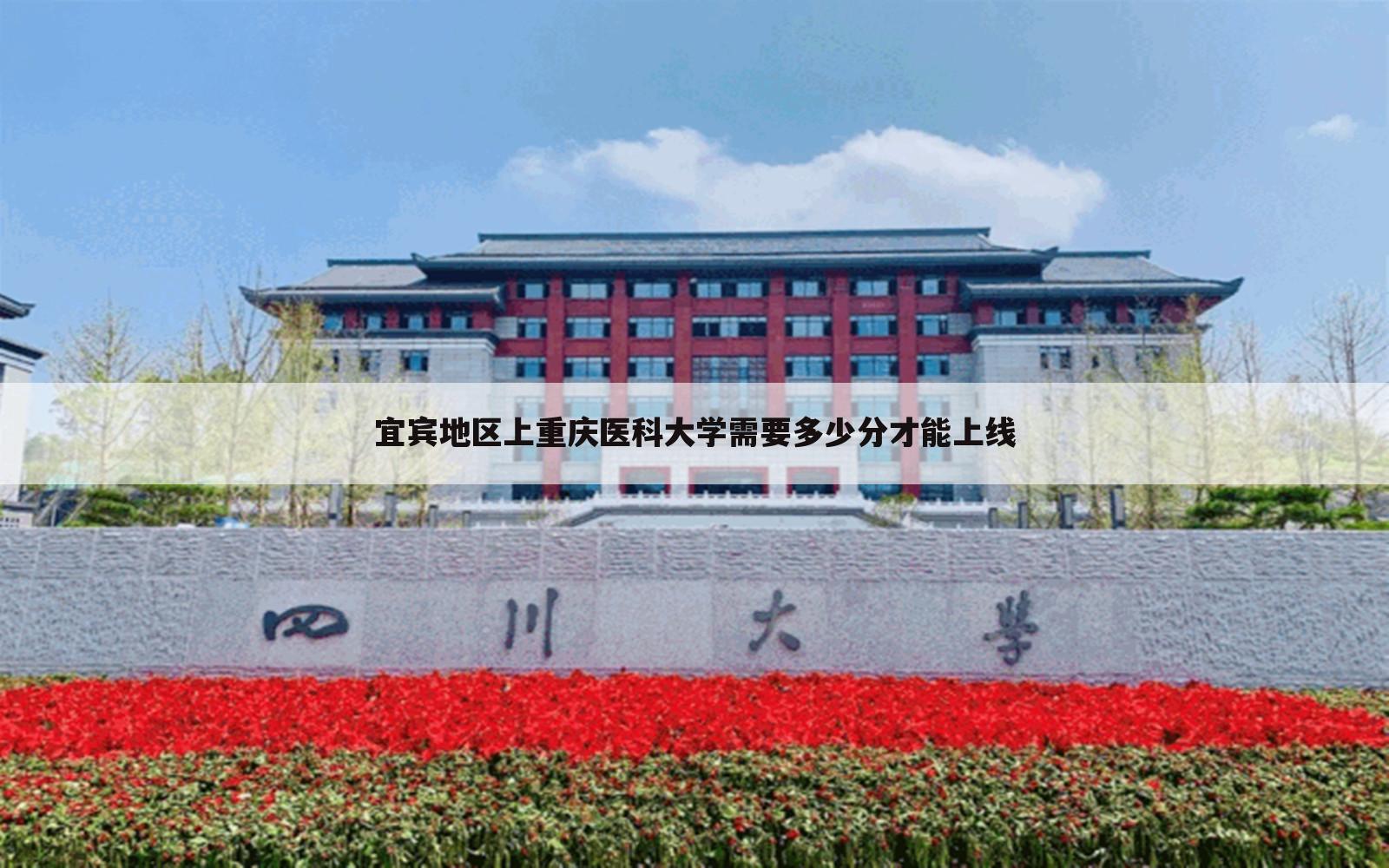 宜宾地区上重庆医科大学需要多少分才能上线