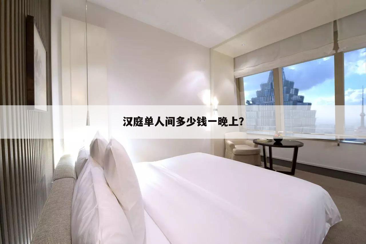 汉庭单人间多少钱一晚上？
