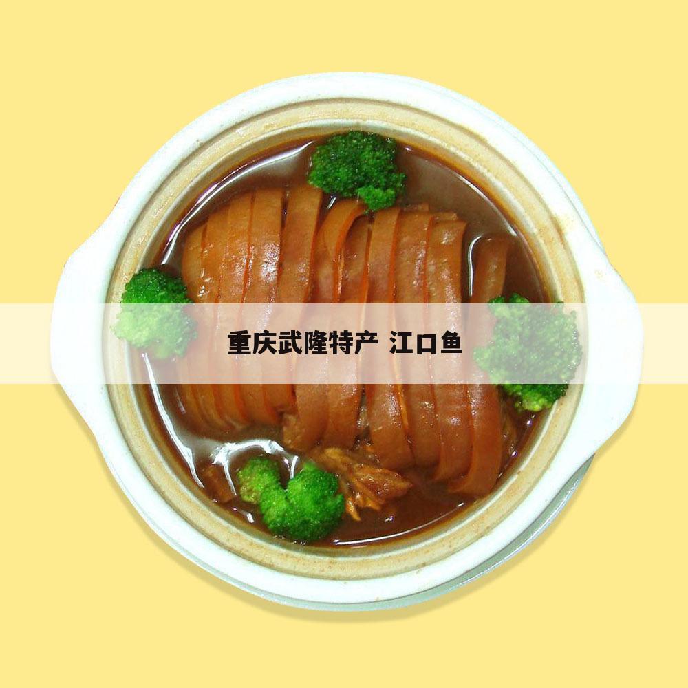 重庆武隆特产 江口鱼