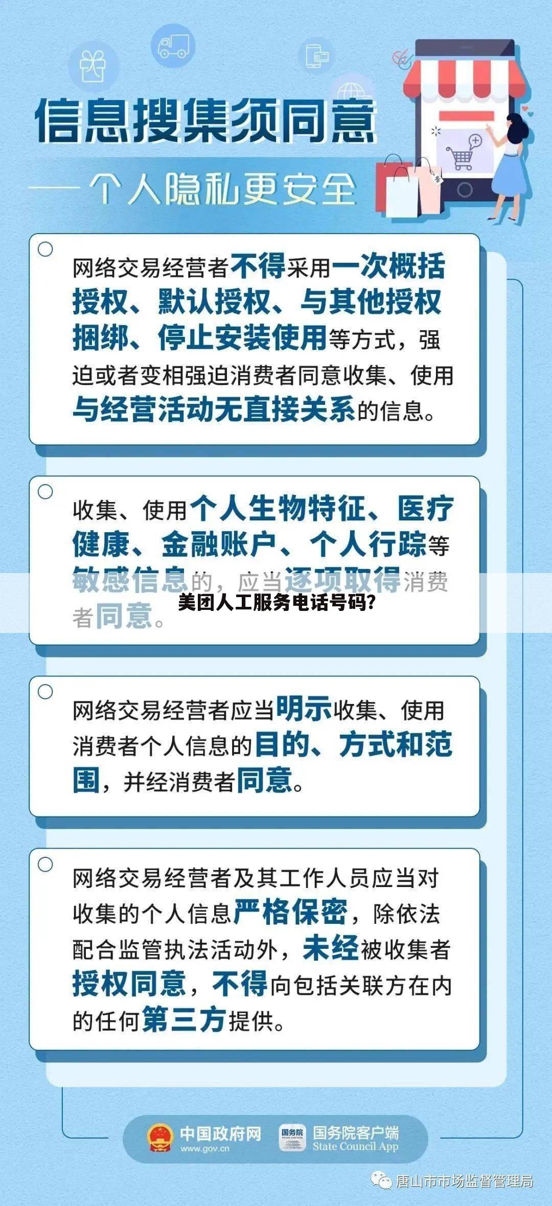 美团人工服务电话号码？